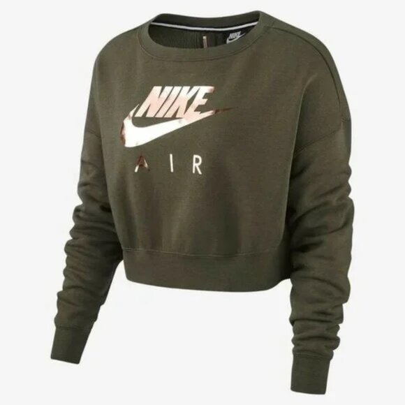 Nike Rally Crop Crew Sweatshirt Medium - Picture 4 of 12